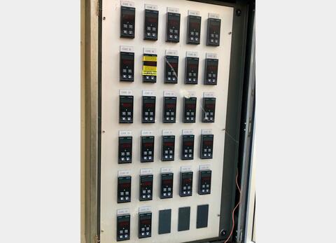 Control panel - Temperature of 27 tanks