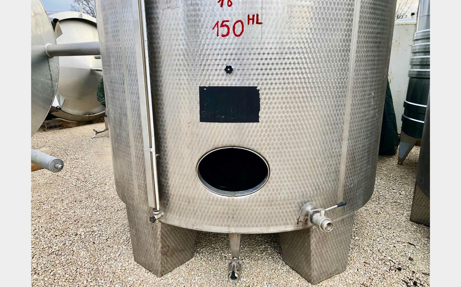 Cuve inox - Cylindrique 150 HL (15000 litres)