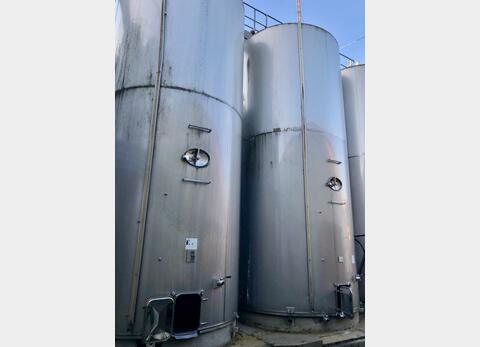 Cuve inox 304 fond inclin&eacute; &agrave; 2.5% 507 HL (50 700 litres) LEJEUNE