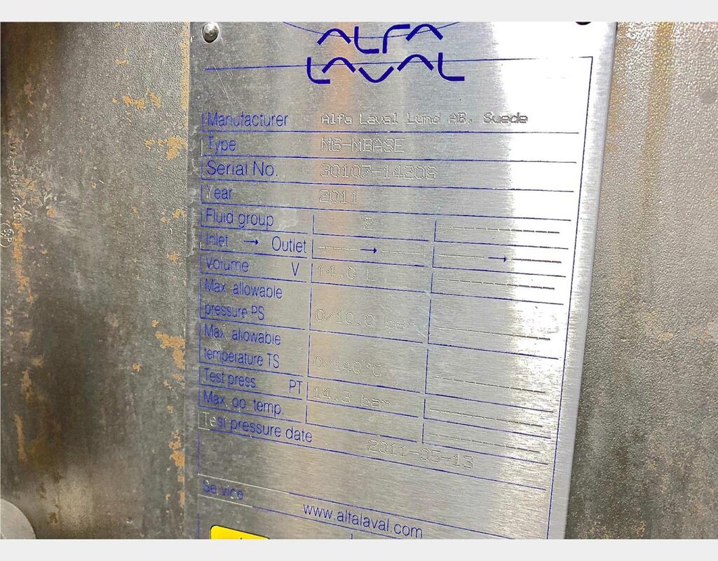 Echangeur à plaques - Marque : ALFA LAVAL