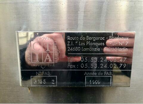 Cuve inox 304L fond inclin&eacute; &agrave; 2.5% 507 HL (50 700 litres) CTIA