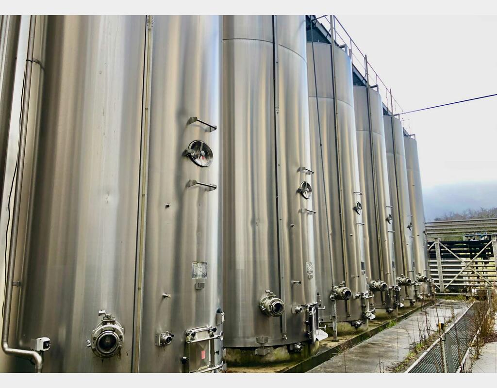 Stainless steel tank - Flat bottom inclined 507 HL (50 700 litres) CTIA