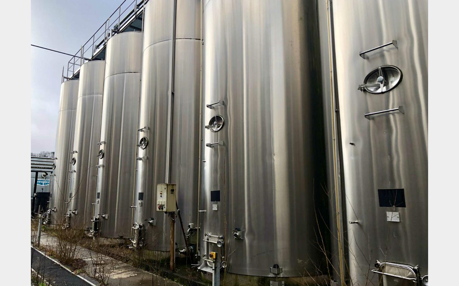 304L stainless steel tank  - Flat bottom inclined 507 HL (50 700 litres) CTIA