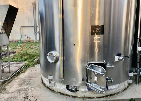 304 stainless steel tank - Storage / fermentation - Flat bottom inclined on invert