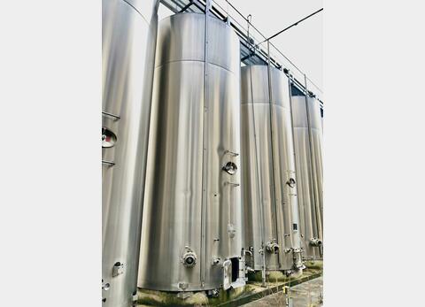 304 stainless steel tank - Storage / fermentation - Flat bottom inclined on invert