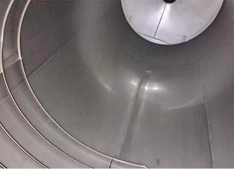 304L stainless steel tank - Storage / fermentation - Flat bottom inclined on invert