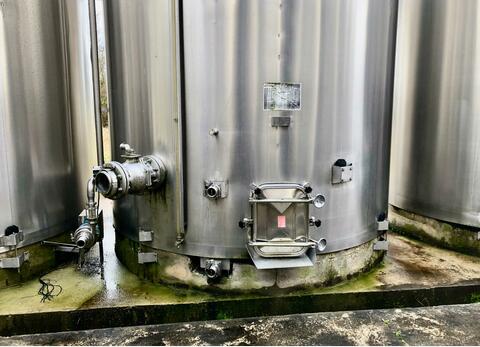 304 stainless steel tank - Storage / fermentation - Flat bottom inclined on invert