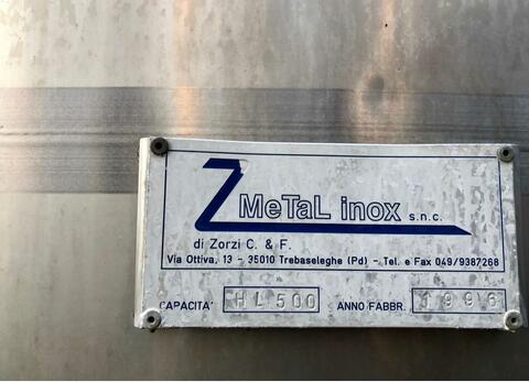 Stainless steel tank - Flat bottom inclined 507 HL (50 700 litres) METAL INOX