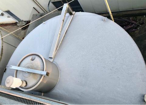 304L stainless steel tank - Storage / fermentation - Flat bottom inclined on invert