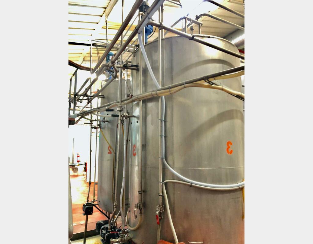 Stainless steel tank - Agitated