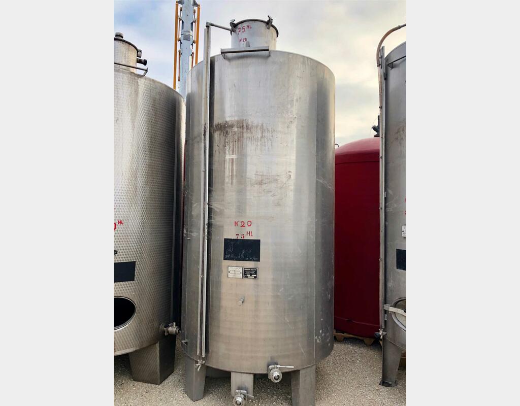 Stainless steel tank - Cylindrical - Vertical