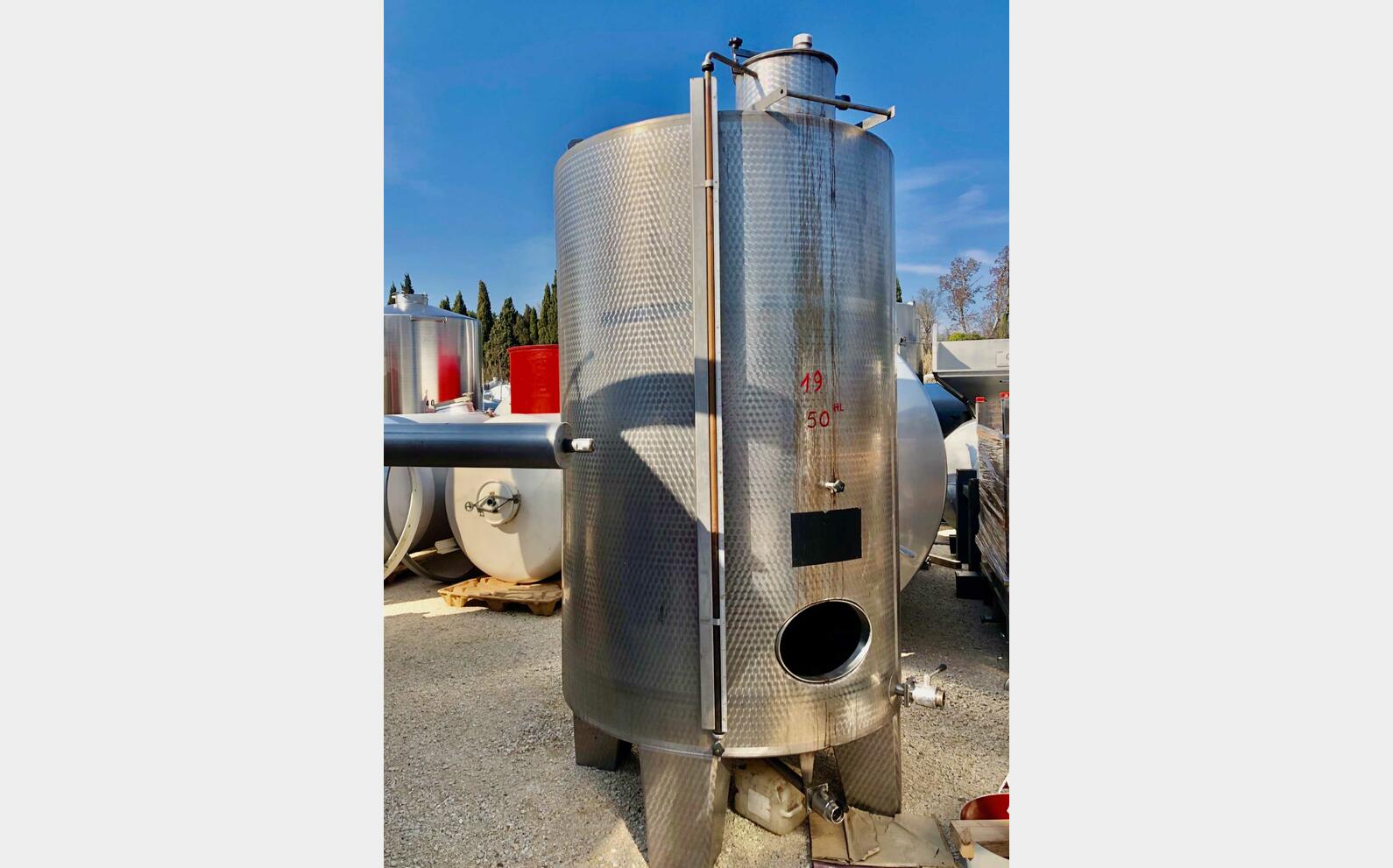 Cuve inox - Cylindrique 50 HL (5 000 litres)
