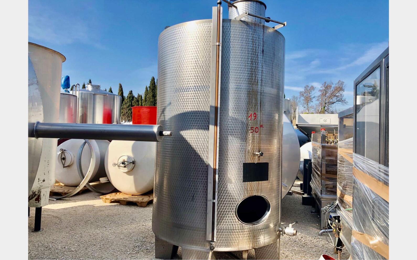Cuve inox - Cylindrique 50 HL (5 000 litres)
