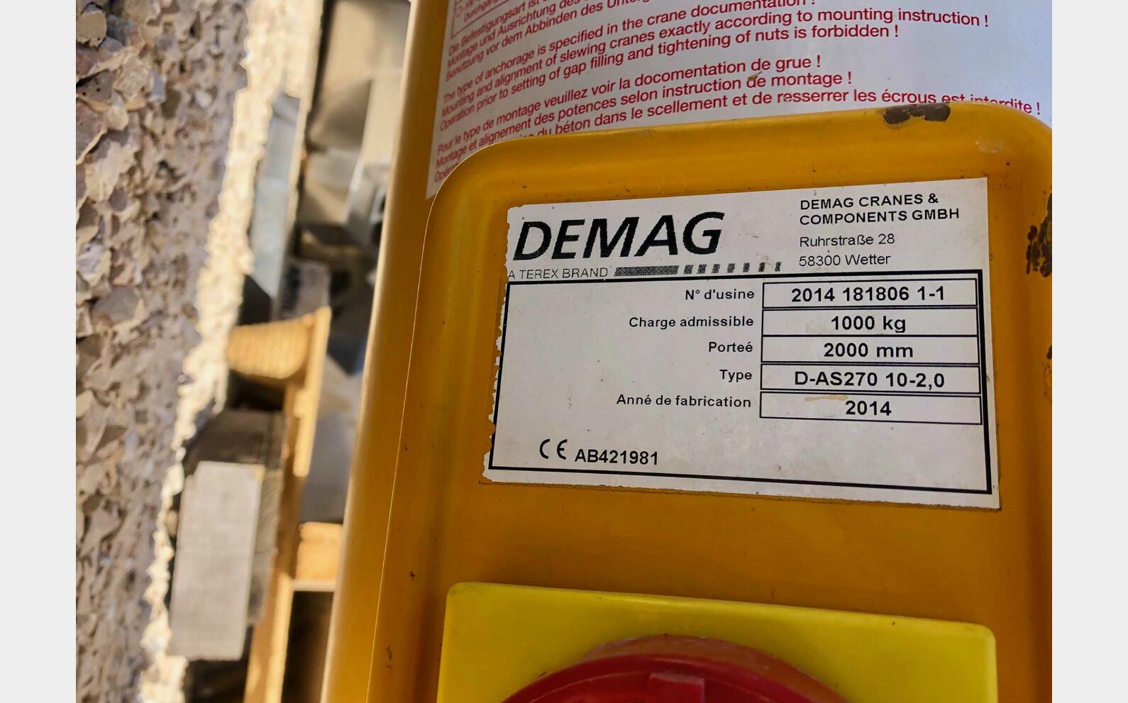 Potence 1000 kg DEMAG