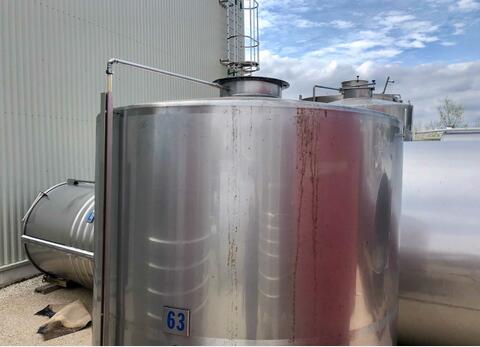 Cuve inox - Fond plat 63 HL (6 300 litres)