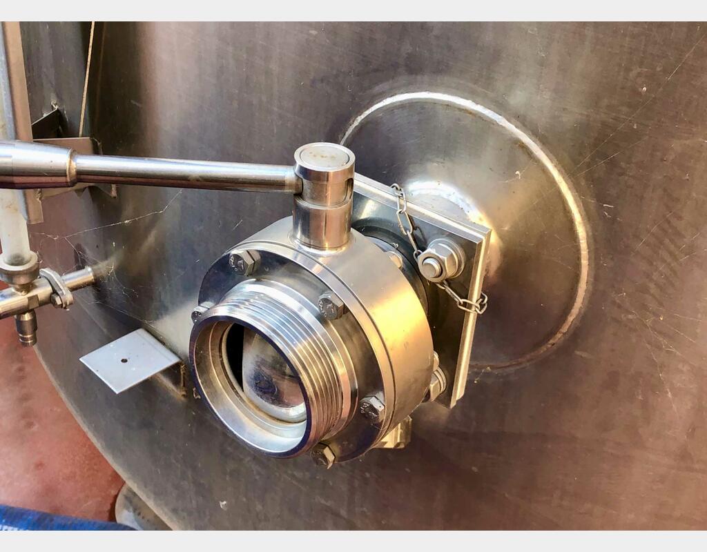 Cuve inox cylindrique - Verticale