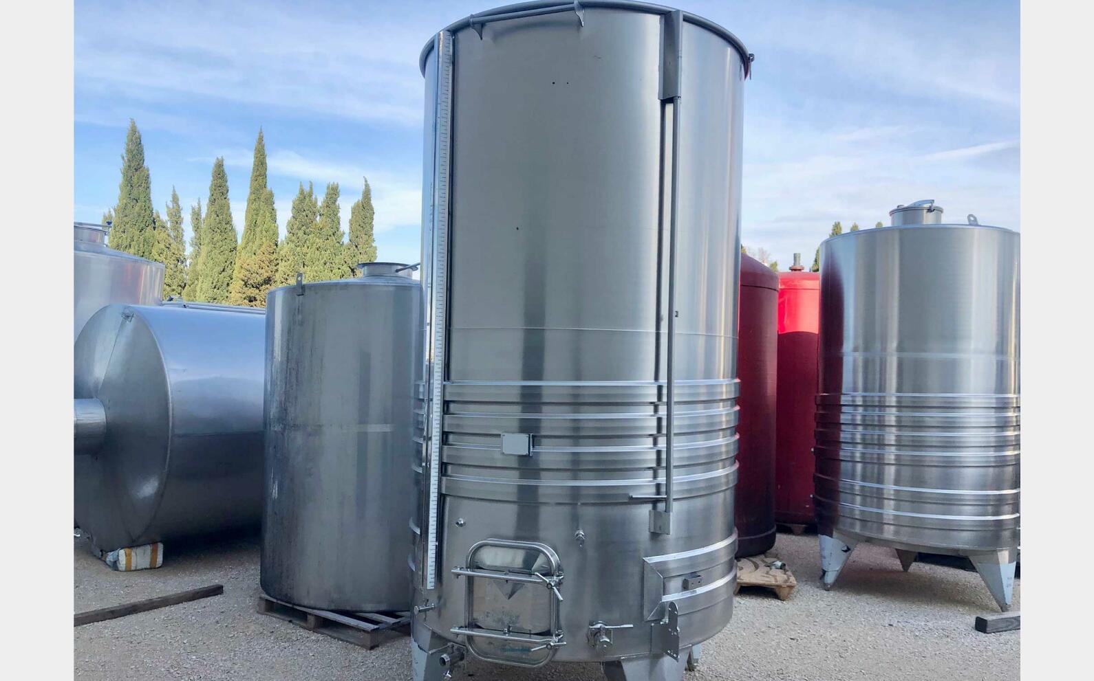 Cuve inox 304 - Serpentin de froid 80 HL (8000 litres) ARSILAC