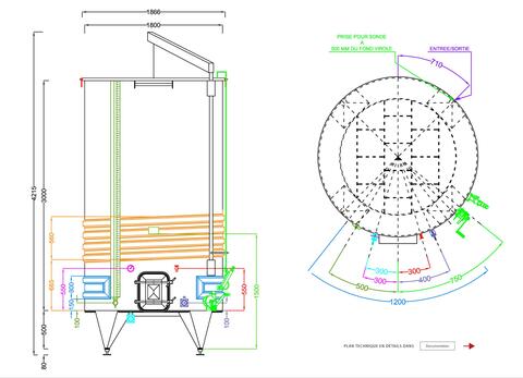 304 stainless steel tank - Floating cap - Model SPAIP8000