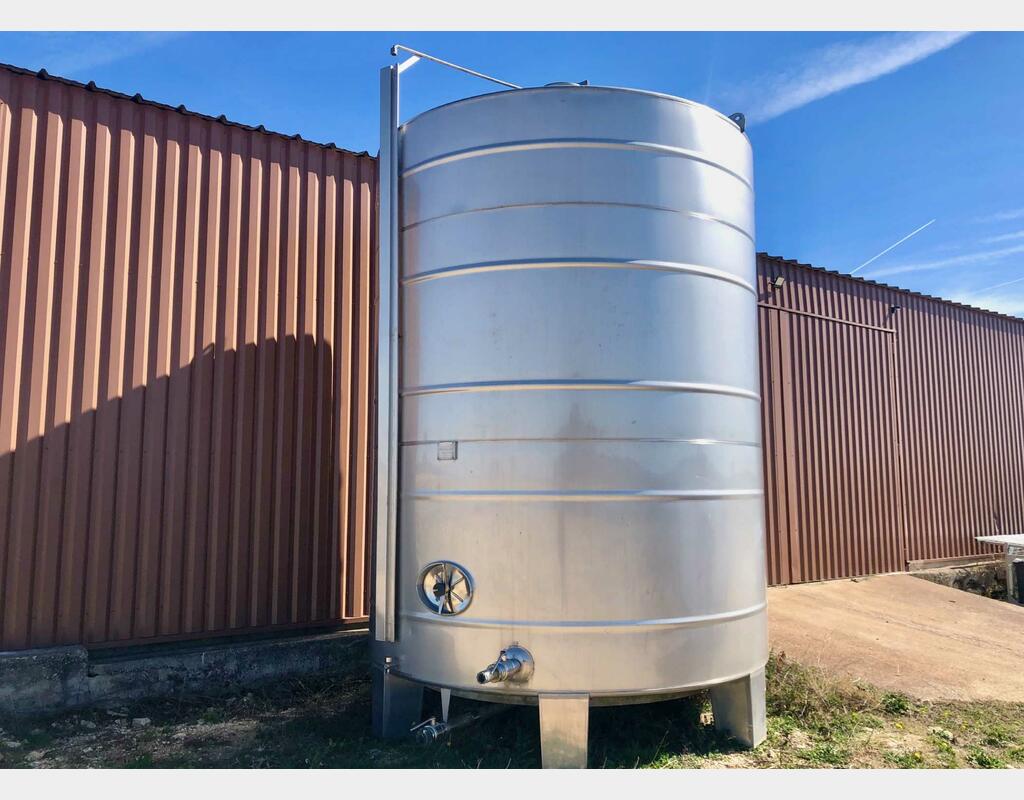 Cuve inox - Sur pieds 250 HL (25 000 litres) CIVIDAC
