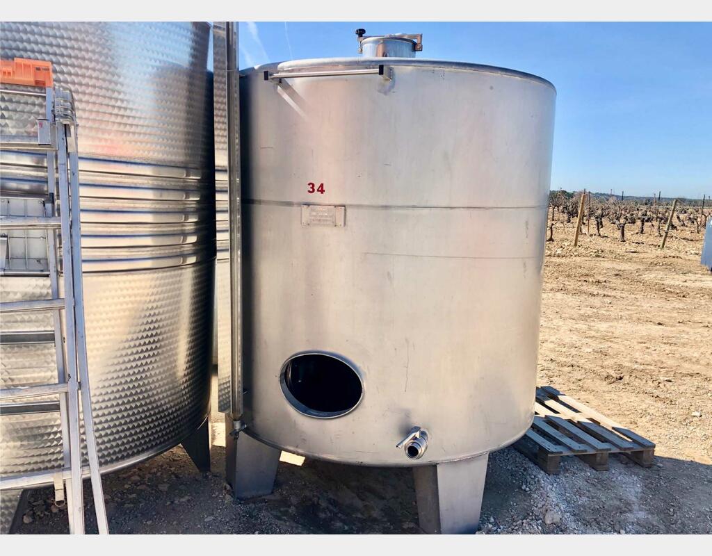Cuve inox - Sur pieds 50 HL (5 000 litres) CIVIDAC