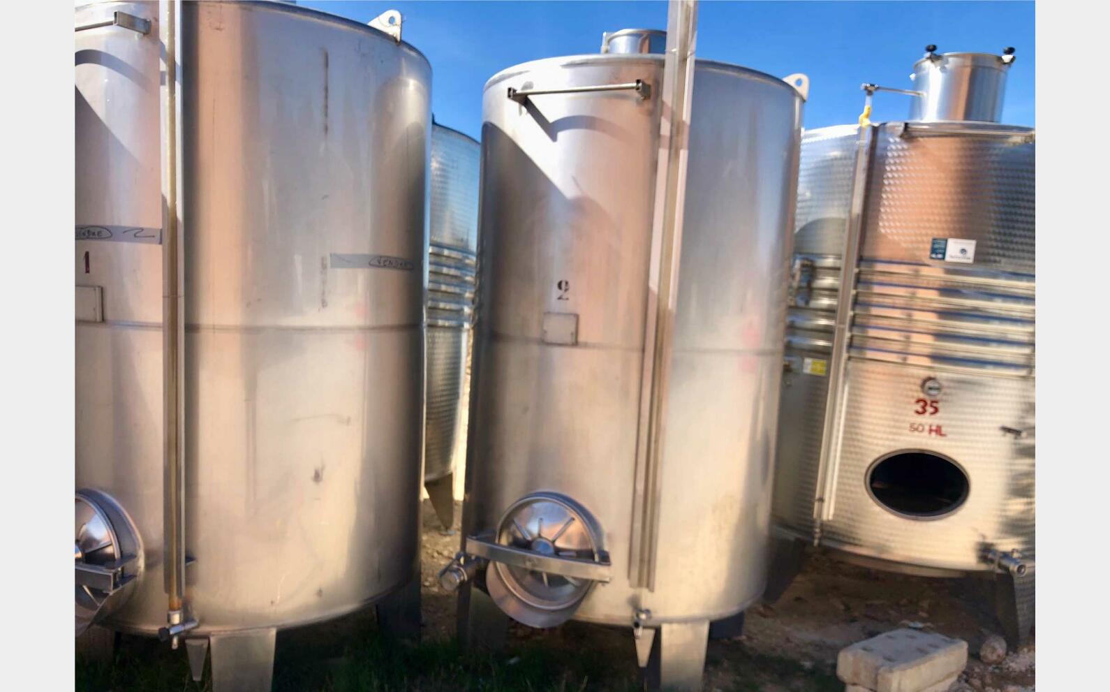 Cuve inox - Sur pieds 30 HL (3000 litres) CIVIDAC