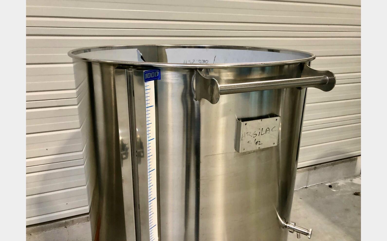 Cuve inox 304 - Chapeau flottant 9.5 HL (958 litres) ARSILAC