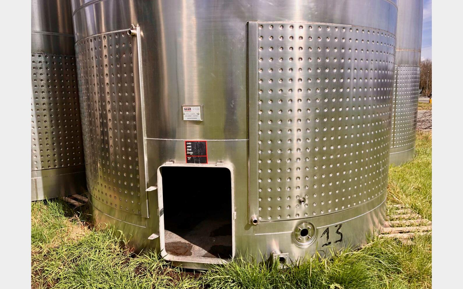 304 stainless steel tank 375 HL (37 500 litres)
