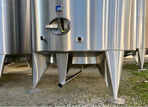 304L stainless steel storage tank - Cylindrical - Offset conical dome - 12/22-4