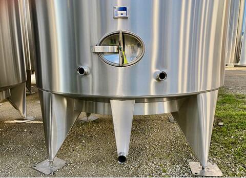 304L stainless steel storage tank - Cylindrical - Offset conical dome - 12/22-4