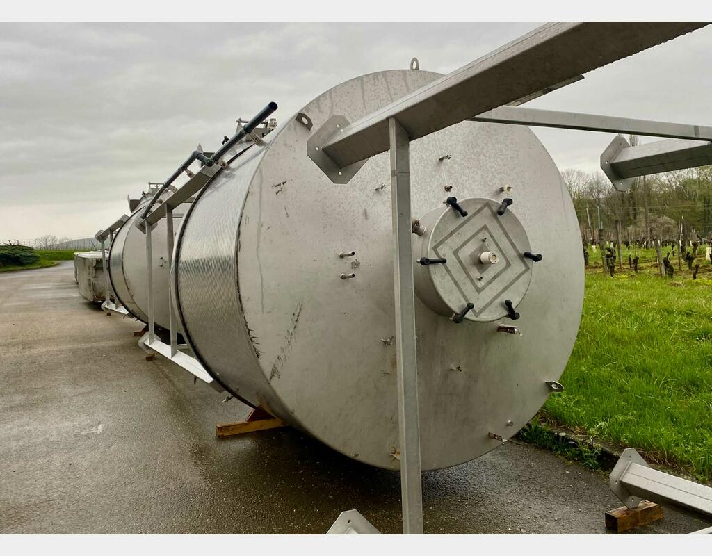 Stainless steel tank - Self-draining - Temperature-controlled