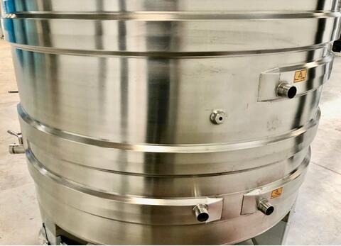 Cuve inox 304 thermor&eacute;gul&eacute;e sur pieds 25.4 HL (2 547 litres) ARSILAC