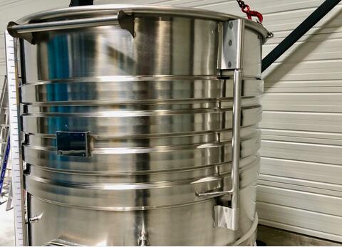 Cuve inox 304 thermor&eacute;gul&eacute;e chapeau flottant 22.9 HL (2 297 litres) ARSILAC