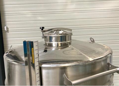 Cuve inox 304 thermor&eacute;gul&eacute;e sur pieds 25.4 HL (2 547 litres) ARSILAC