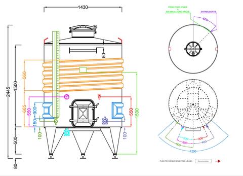 304 ss tank - Coil circuit 25.4 HL (2 547 litres) ARSILAC