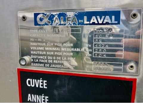 Stainless steel tank - Milk cooling tank 50 HL (5 000 litres) ALFA LAVAL
