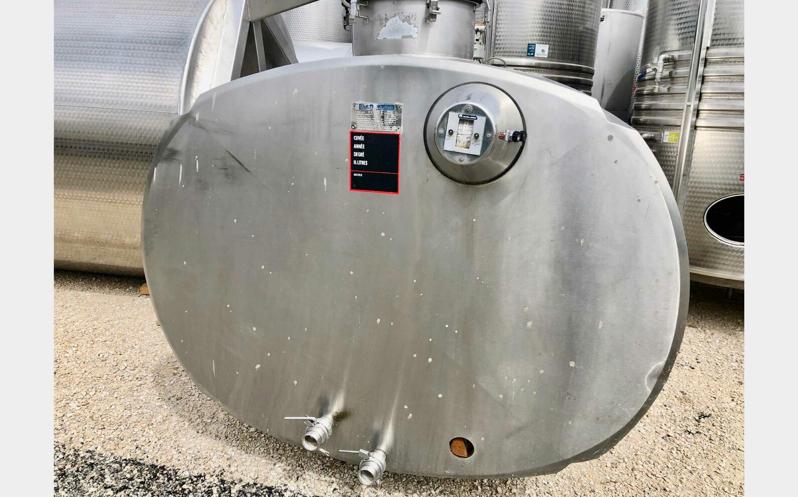 Cuve inox - Tank &agrave; lait 50 HL (5 000 litres) ALFA LAVAL