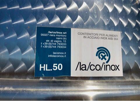 Cuve inox - Sur pieds 50 HL (5 000 litres) LACOINOX