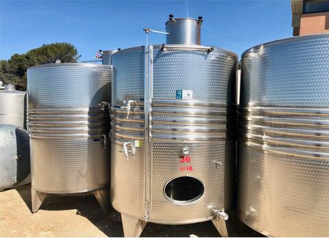 Cuve inox - Sur pieds 50 HL (5 000 litres) LACOINOX
