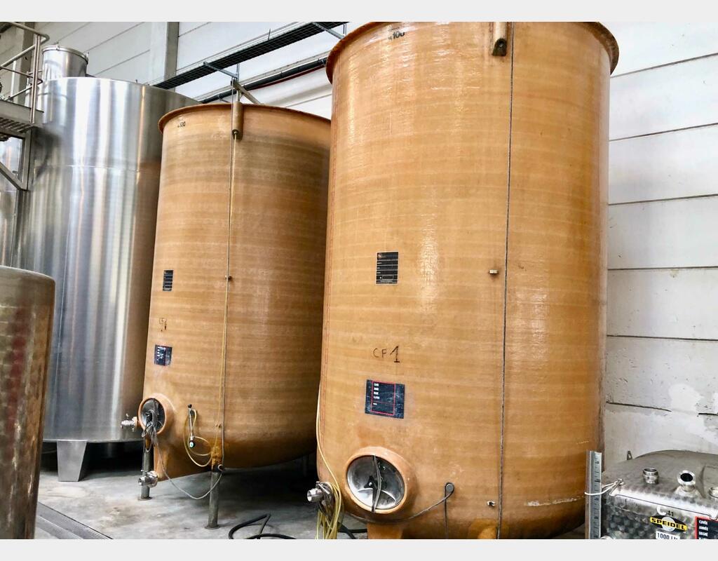 Cuve fibre 100 HL (10 000 litres) MZ ZAMBELLI