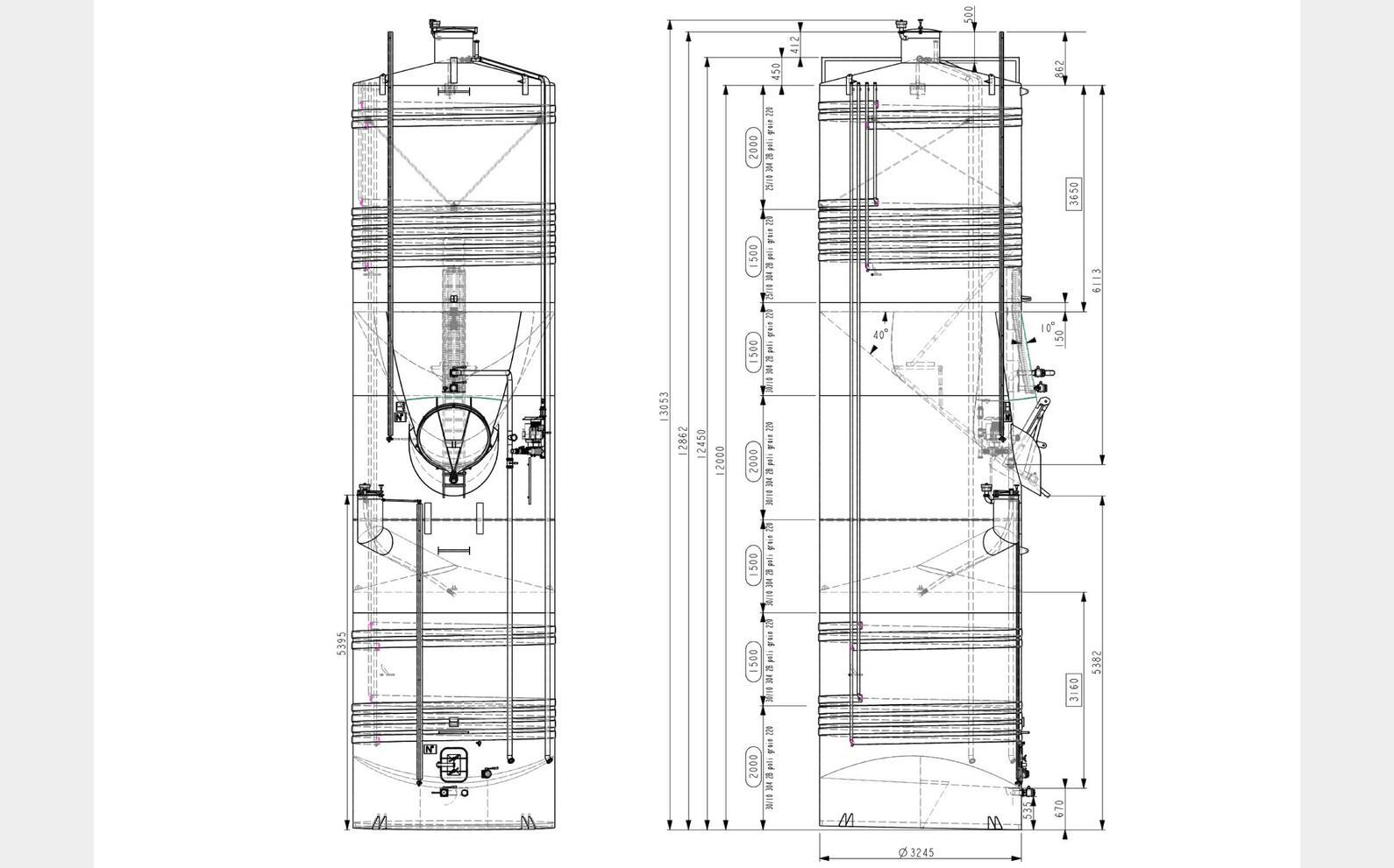 Compartmented tank 460 + 260 HL = 660 HL (66 000 litres) GD INDUSTRIE