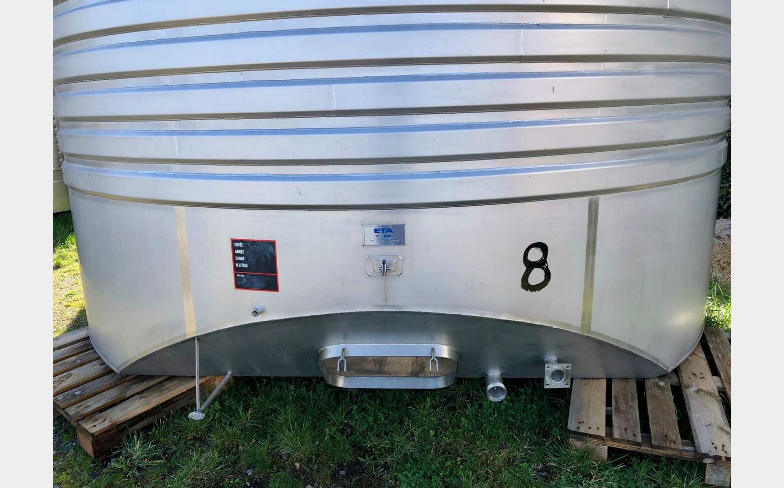 Cuve inox 304 315 HL (31 500 litres) ETA
