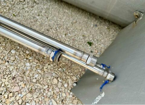 Cooling coil - Stainless steel flags