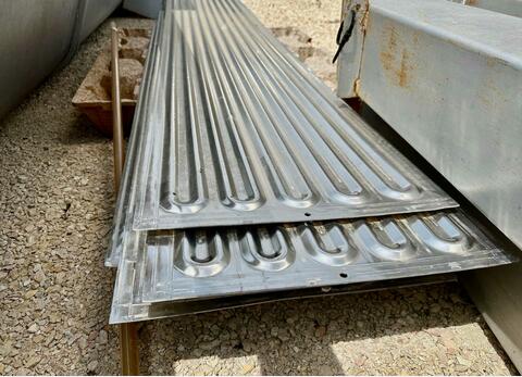 Cooling coil - Stainless steel flags