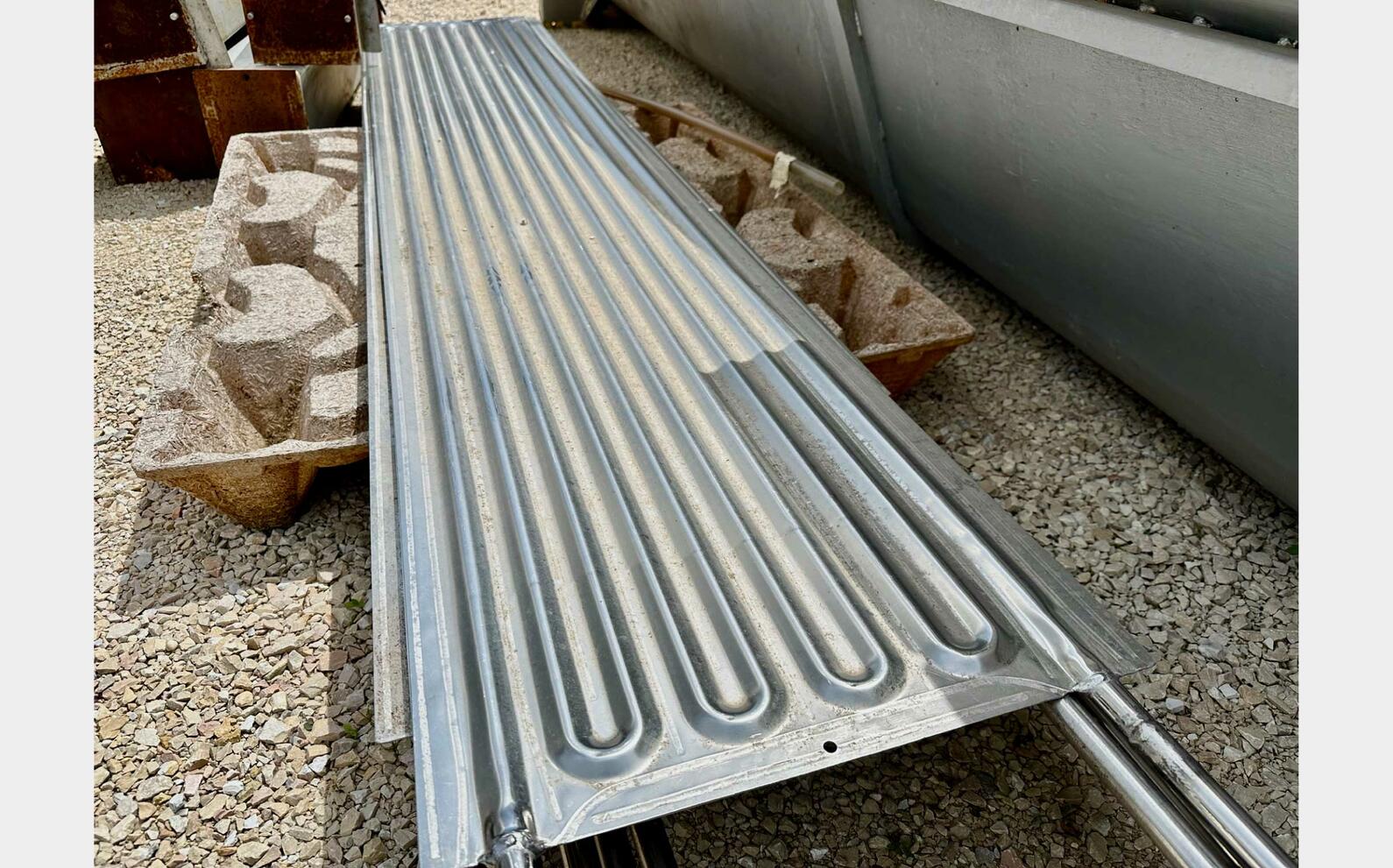 Cooling coil - Stainless steel flags