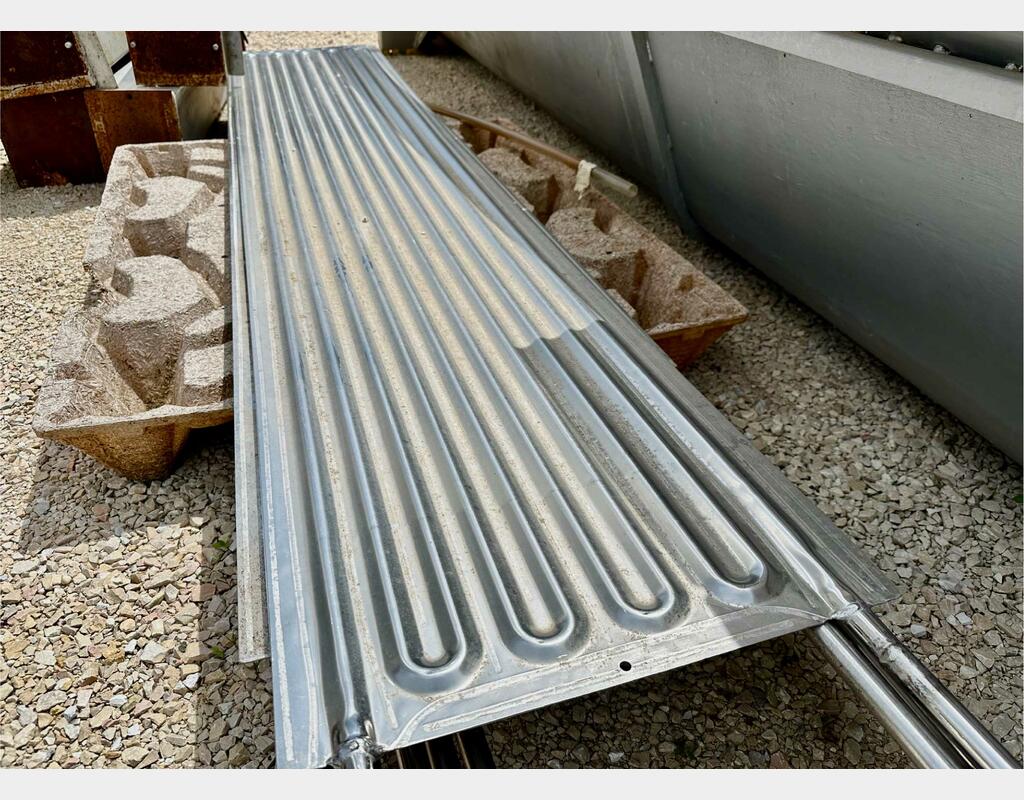 Cooling coil - Stainless steel flags