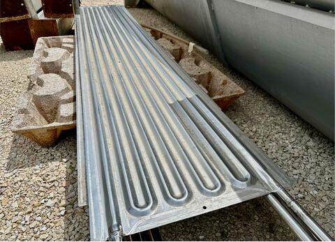 Cooling coil - Stainless steel flags