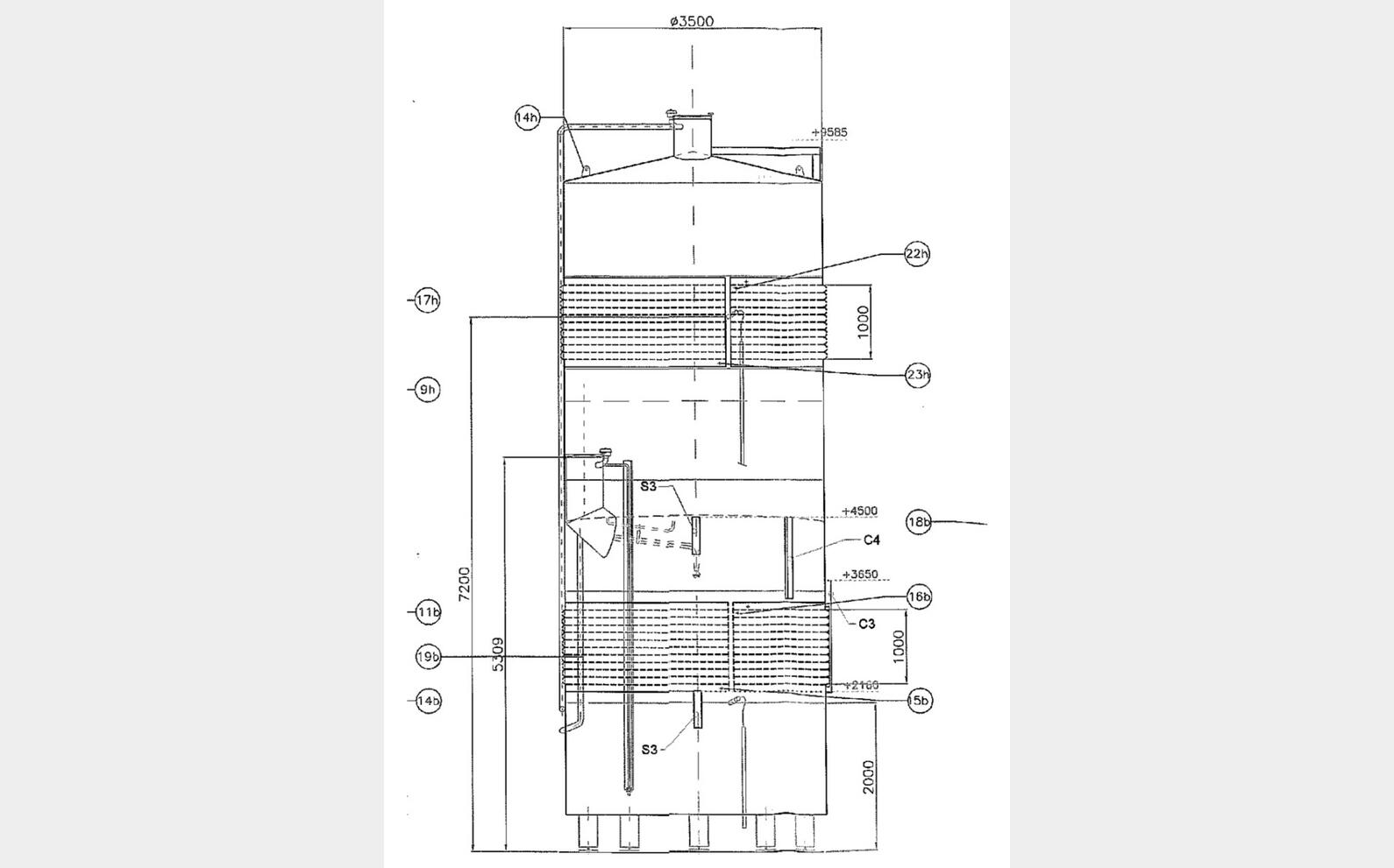 Stainless steel tank - Compartmented 719 HL (71 900 liters) MARTINEZ SOLE