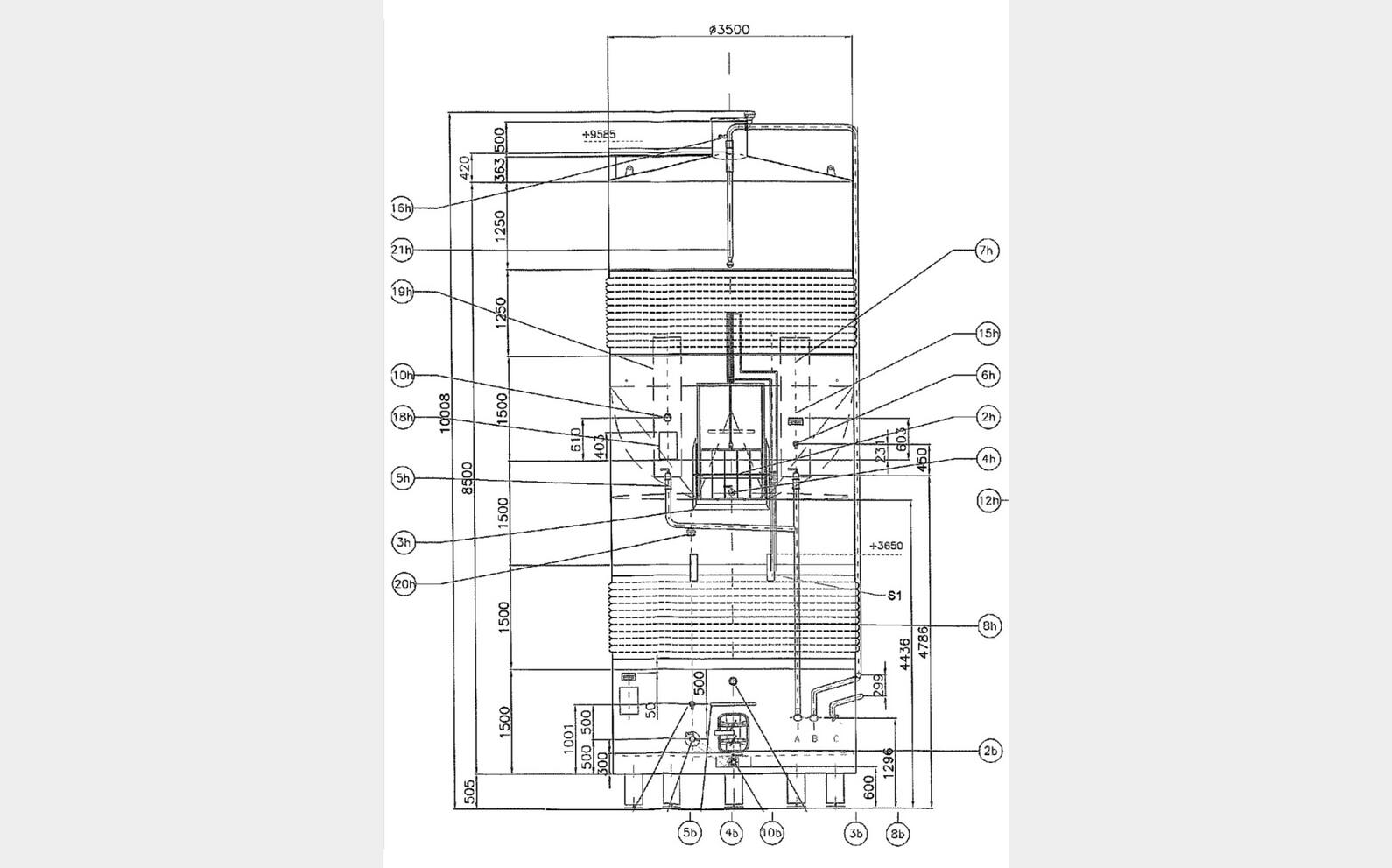Cuve inox - Compartiment&eacute;e 700 HL (70 000 litres) MARTINEZ SOLE