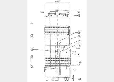 Cuve inox compartimentée - (350 + 350 hl)