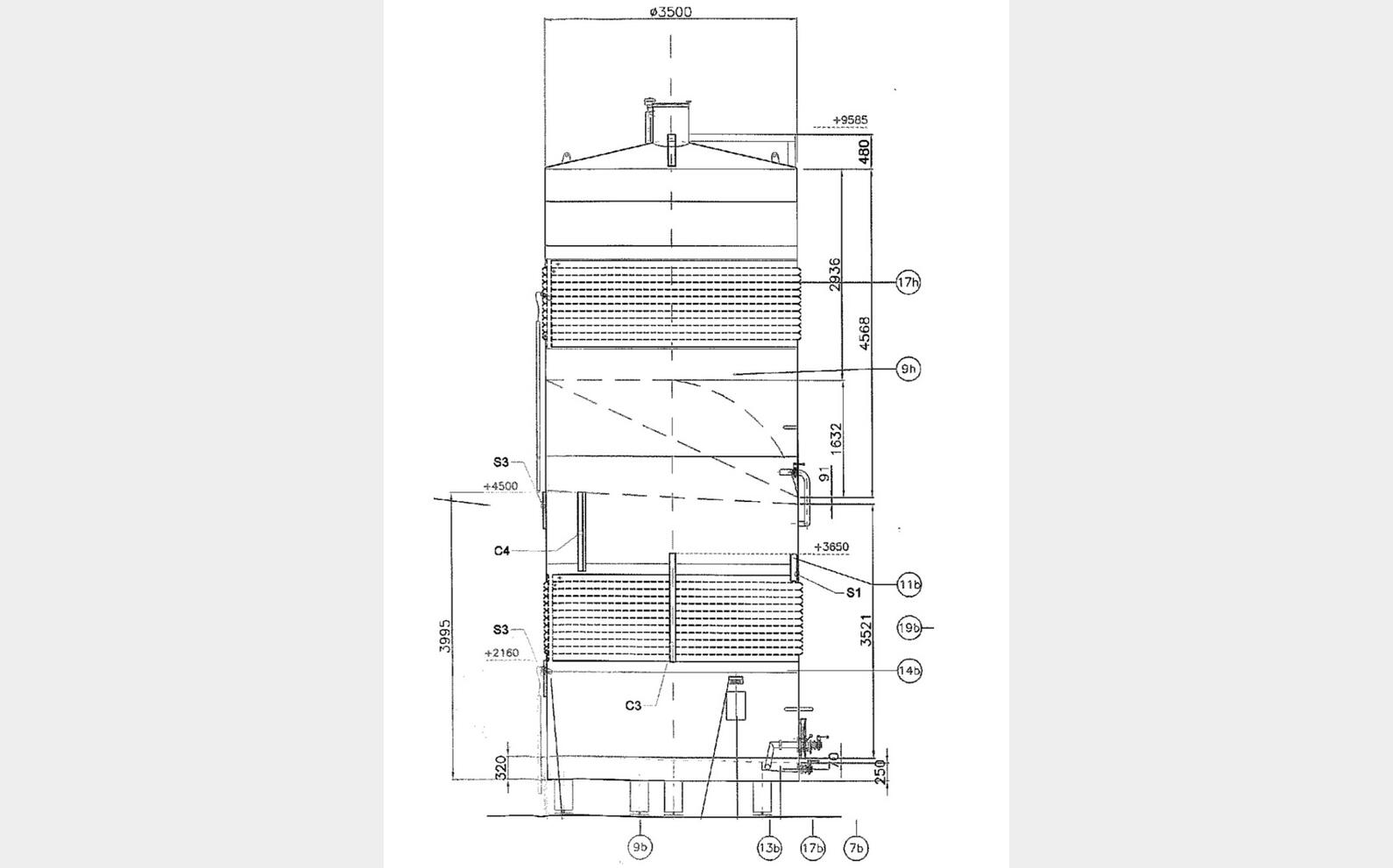 Cuve inox - Compartiment&eacute;e 700 HL (70 000 litres) MARTINEZ SOLE